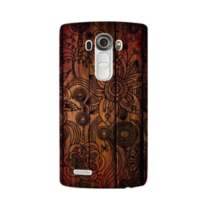 Iphone 6 Hardcase Wooden Flower Casing HP