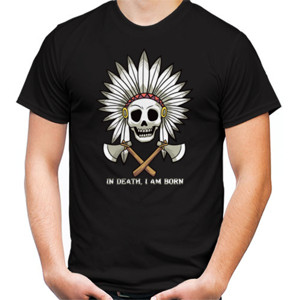 Kaos Indian Apache Skull With Axes: In Death I am Born