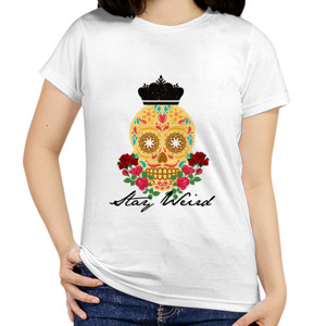 Kaos STAY WEIRD SKULL