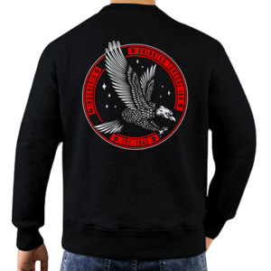 Jaket Sweater INDONESIA GARUDA 3 red white back