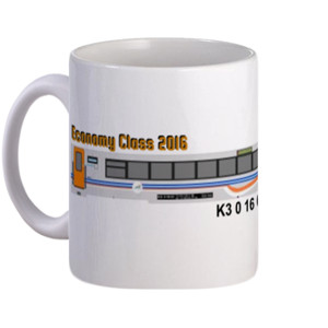 Mug Mug Economy Class Passenger Train 2016 - 01