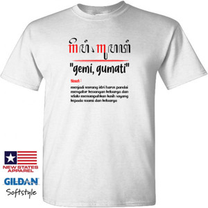 Kaos Kaos V Neck Wanita Putih Gemi Gumati