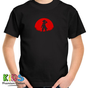 Kaos Luffy Siluet Merah - One Piece