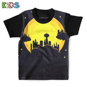Kaos Anak Full-Print Baju Kaos Anak KOTA DI MALAM HARI - Azwalla