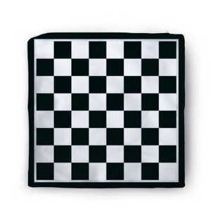 Sarung Bantal Papan Catur Hitam-Putih