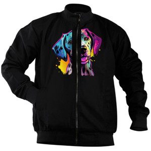 Jaket Bomber Kaos Gambar Anjing 058
