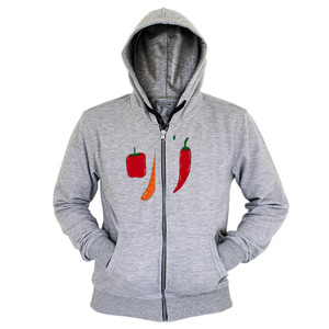 Hoodie Zipper Kaos Tomat Wortel Lombok