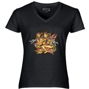 Kaos wayang melody 3 klasik black