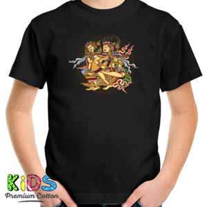 Kaos wayang melody 3 klasik black