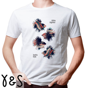 Kaos Betta Fish Little Fighter - Ikan Cupang