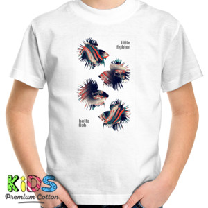 Kaos Betta Fish Little Fighter - Ikan Cupang 