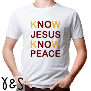 Kaos KNOW JESUS KNOW PEACE