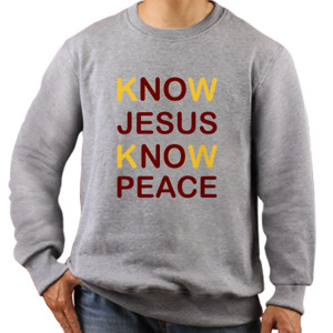 Jaket Sweater KNOW JESUS KNOW PEACE