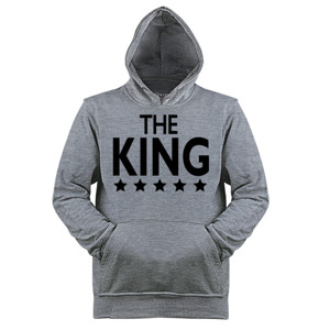 Jaket Hoodie Kaos The King Putih