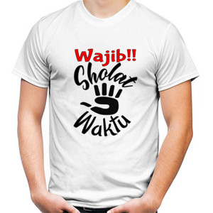 Kaos Wajib Sholat Lima Wakti