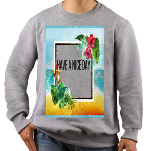 Jaket Sweater have a nice day tropical