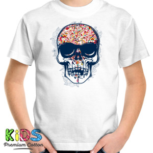 Kaos Floral Skull