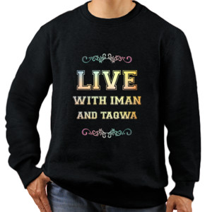 Jaket Sweater LIVE With Iman shirt
