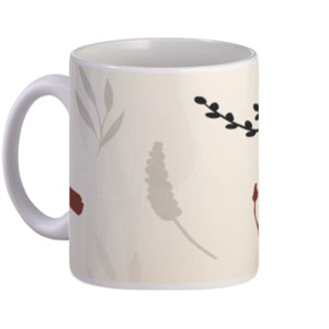 Mug Mug estetik bunga bunga