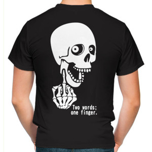 Kaos TWO WORDS ONE FINGER
