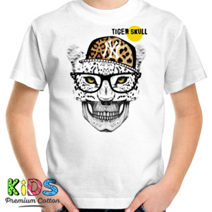 Kaos Tiger Nerd Skull 