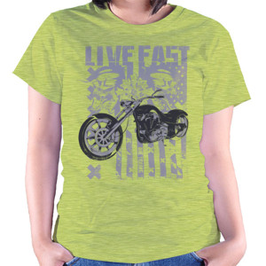 Kaos Moto Live Fast  