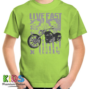 Kaos Moto Live Fast  