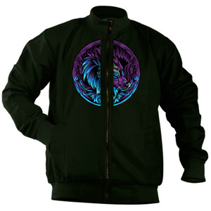 Jaket Bomber Wolf head