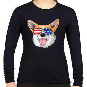 Kaos Kaos Corgi American Sunglasses T shirt