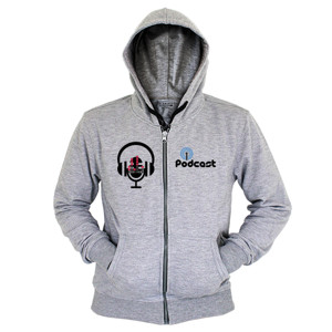 Hoodie Zipper podcast zipper