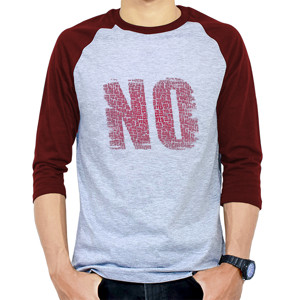 Kaos Raglan No - Merah