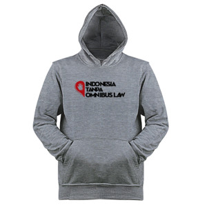 Jaket Hoodie indonesia tanpa omnibus law