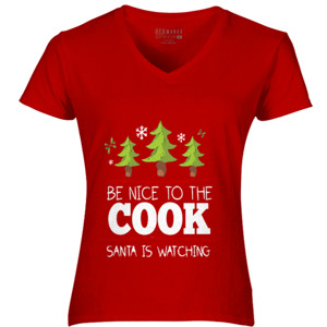 Kaos Be Nice To The Cook Santa Is Watching Christmas 1