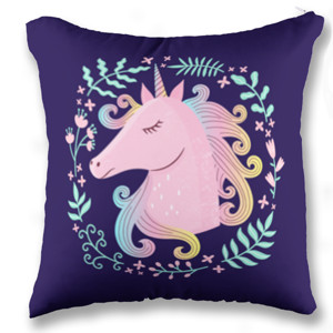 Bantal Bantal Sofa Kotak (Full-Print) Custom - UNICORN 04