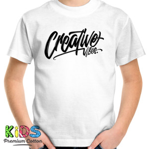 Kaos creative vibes (white)