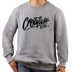 Jaket Sweater creative vibes (white)