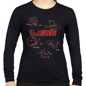Kaos Kaos Red Velvet Cantik lengan panjang