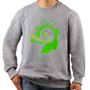 Jaket Sweater Distro Ecology Concept Illustration