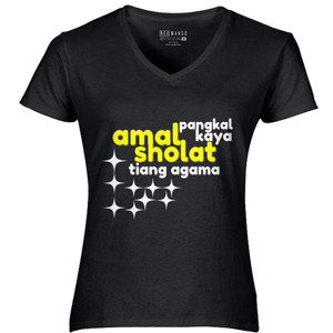 Kaos AMAL PANGKAL KAYA SHOLAT TIANG AGAMA