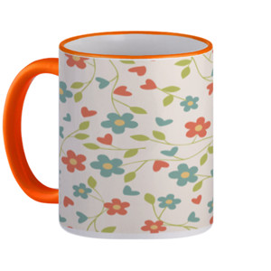 Mug Flower Orange