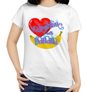 Kaos Valentine with banana