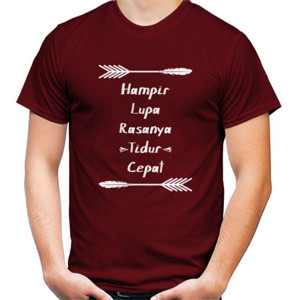 Kaos Hampir Lupa Rasanya Tidur Cepat
