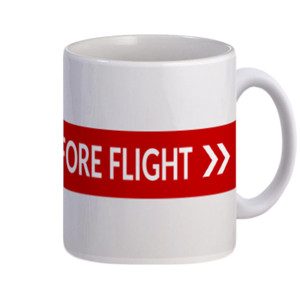 Mug remove before flight