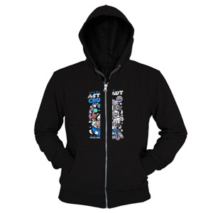Hoodie Zipper Astronaut Crunch