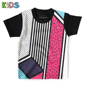 Kaos Anak Full-Print Neo memphis background 7