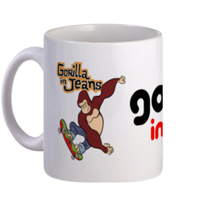Mug Mug gorilla in jeans