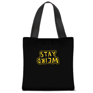 Tas Tote Fullprint Tote Bag Stay Weird