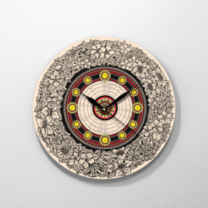 Jam Dinding Jam Dinding Gayatri Mantra warna