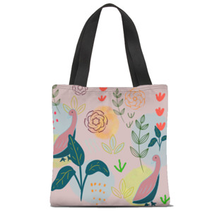 Tas Tote Fullprint Garden party