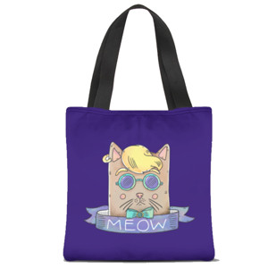 Tas Tote Fullprint Kucing yang keren